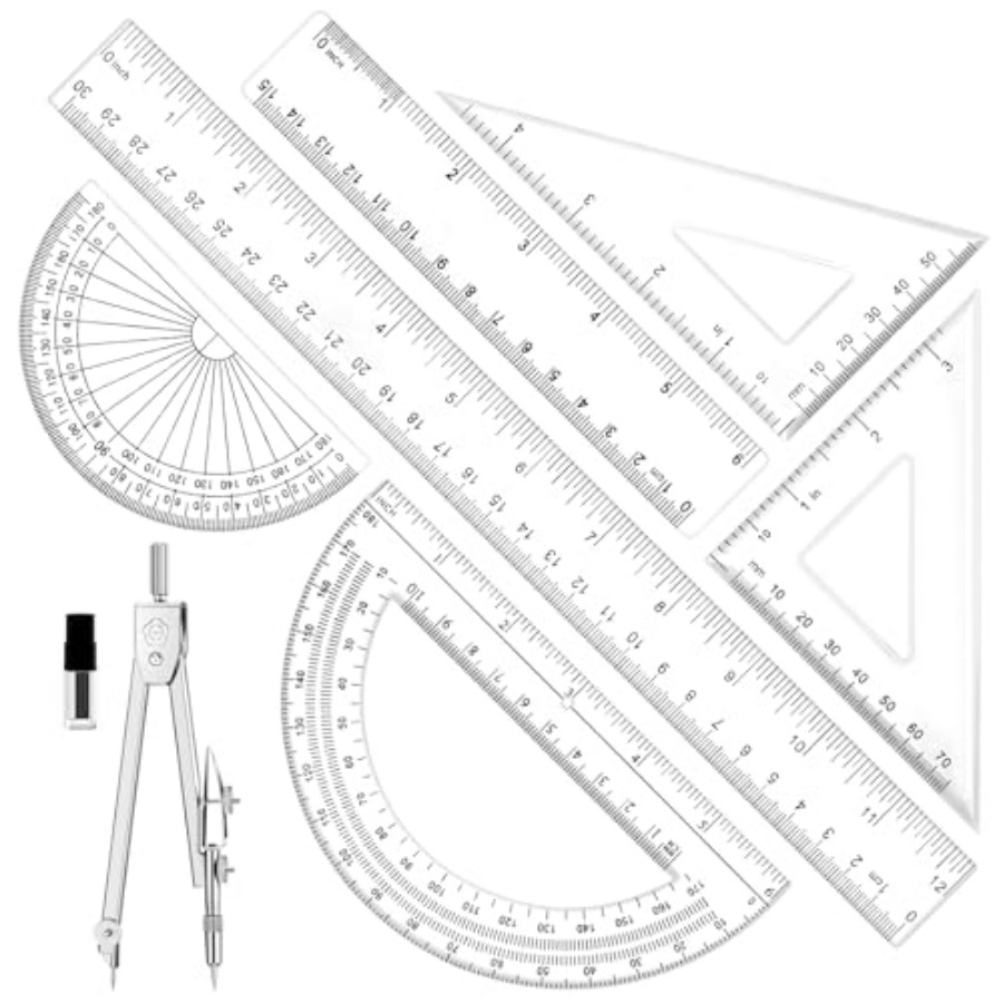 Compass Geometry Set - Geometry Set - 7Pcs Geometry Kit