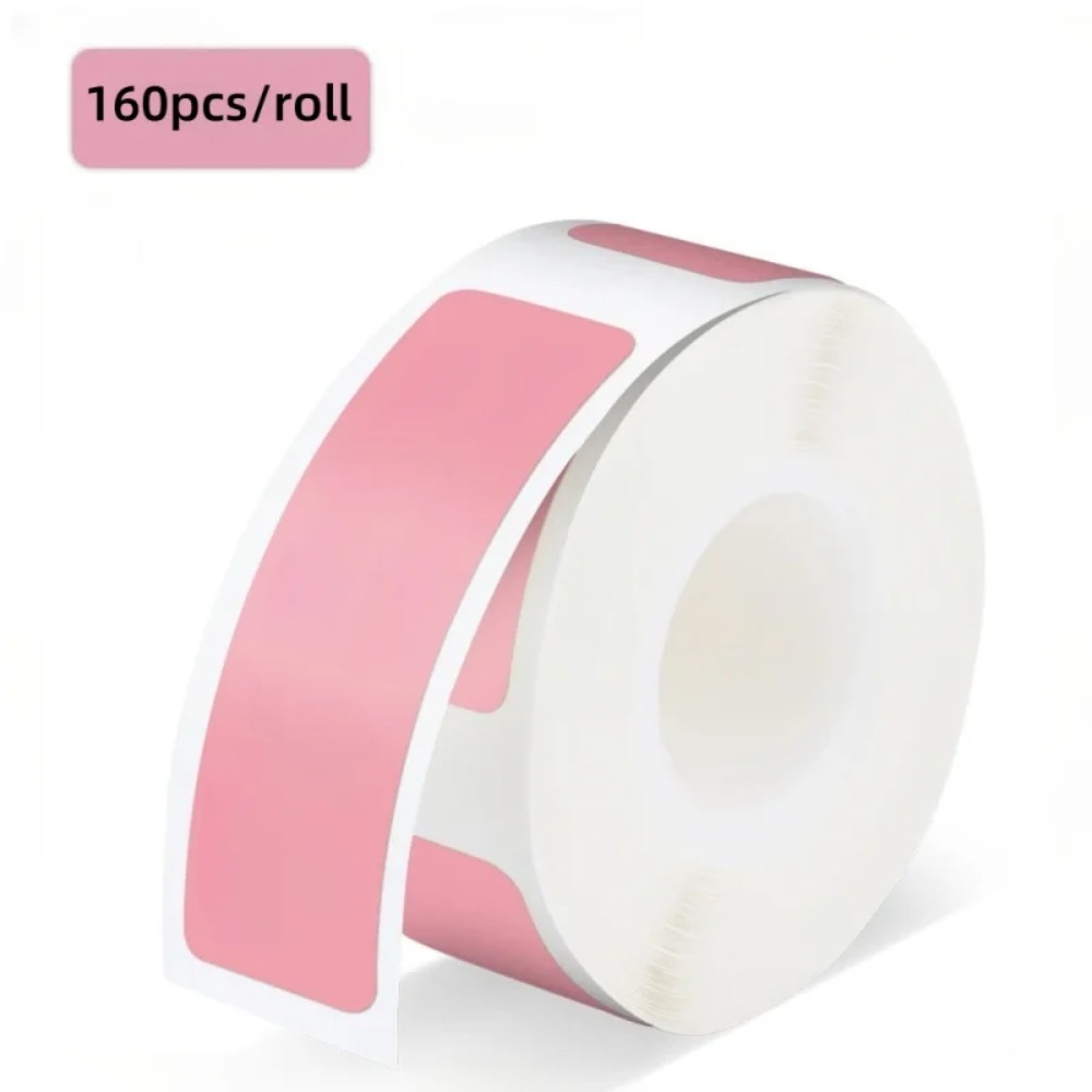 Sticker Label Roll - 160pcs/Roll Portable Waterproof Label Sticker，12*40mmSelf-adhesive Colorful