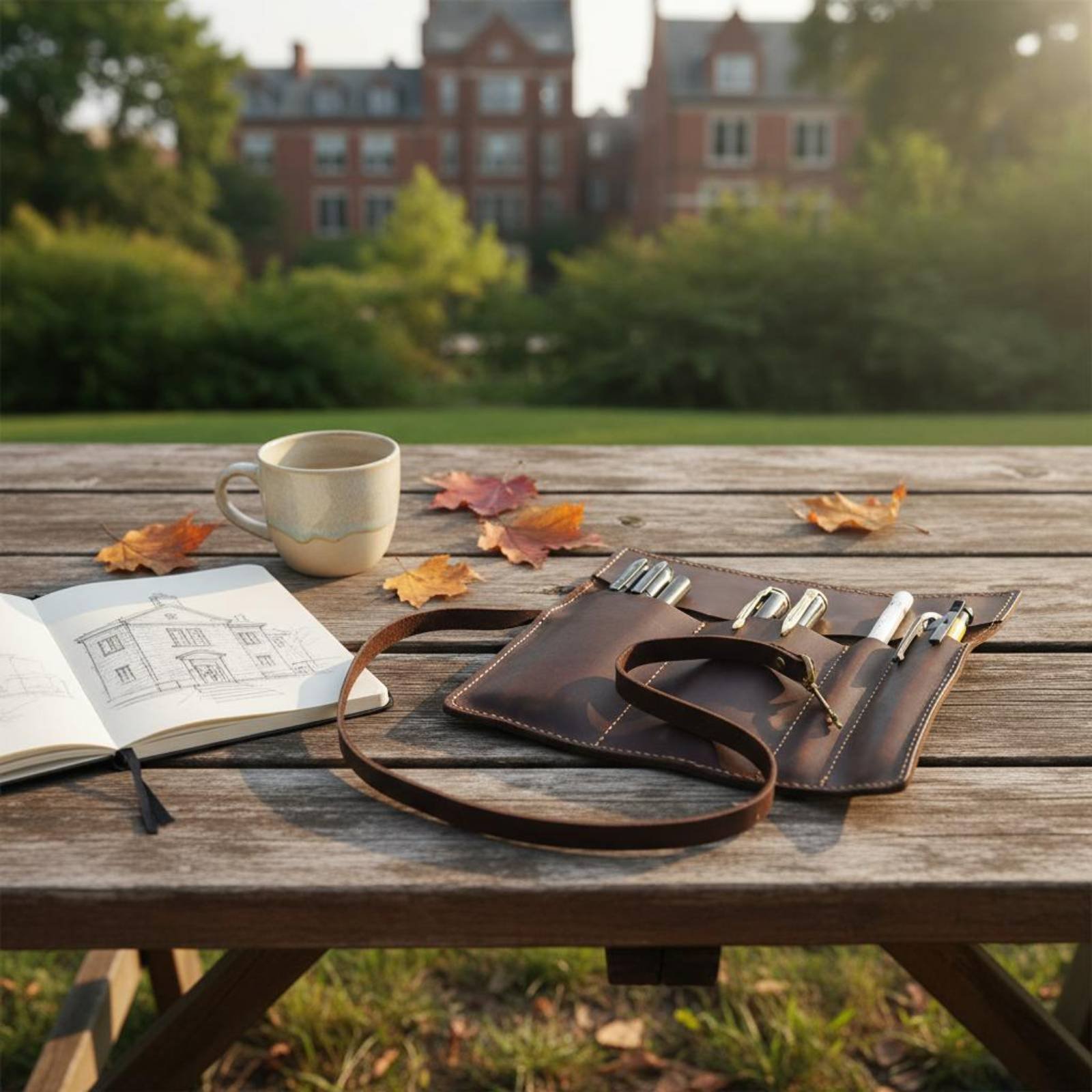 Leather Foldable Writing Utens – Pen Pouch Roll Bewertung und Preis