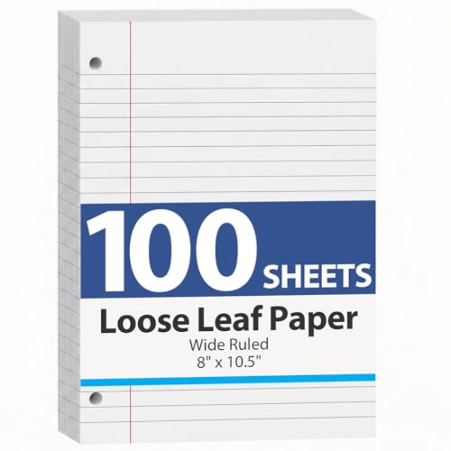 100 Sheets Loose Leaf Paper, 8 – Paper Punch 3 Hole Bewertung und Preis