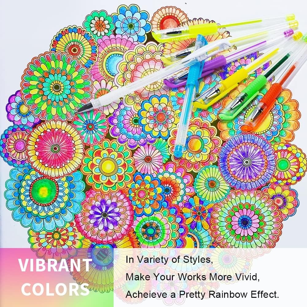 100 Glitter Gel Pens Set, 30%  – Gel Ink Pen Set Bewertung und Preis