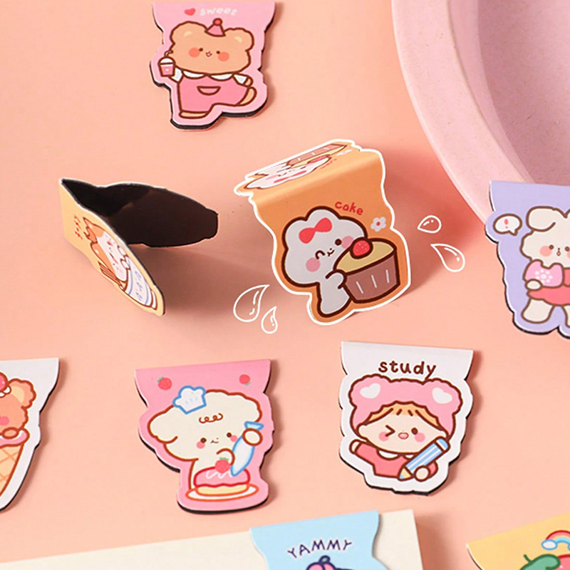 5pcs Cute Cartoon Bear Magneti – Bookmark Magnetic Clip Bewertung und Preis