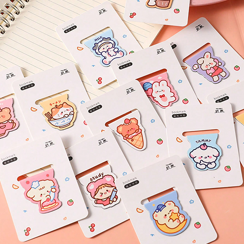 5pcs Cute Cartoon Bear Magneti – Bookmark Magnetic Clip Bewertung und Preis