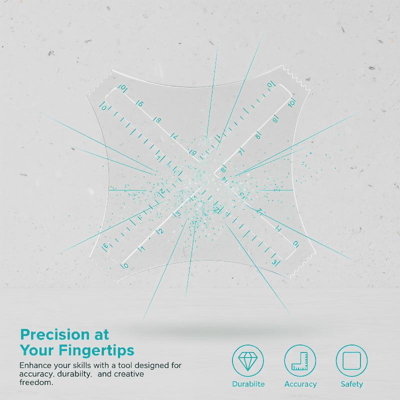 Acrylic Transparent Density Ru – Ruler Set Transparent Bewertung und Preis