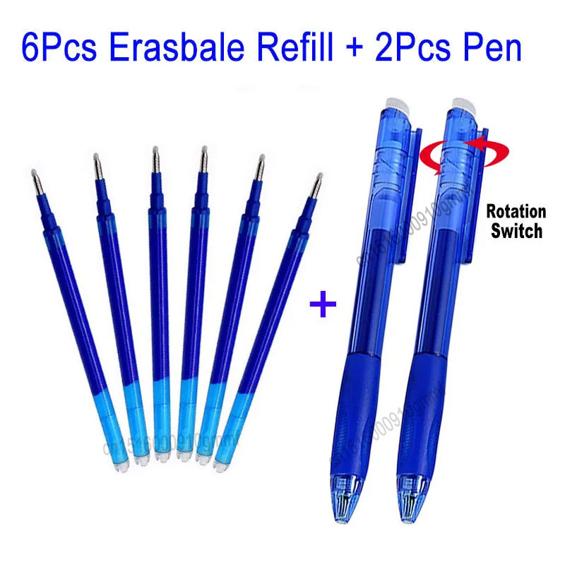 6+2Pcs/Set 0.7MM Erasable Gel  – Gel Ink Pen Set Bewertung und Preis