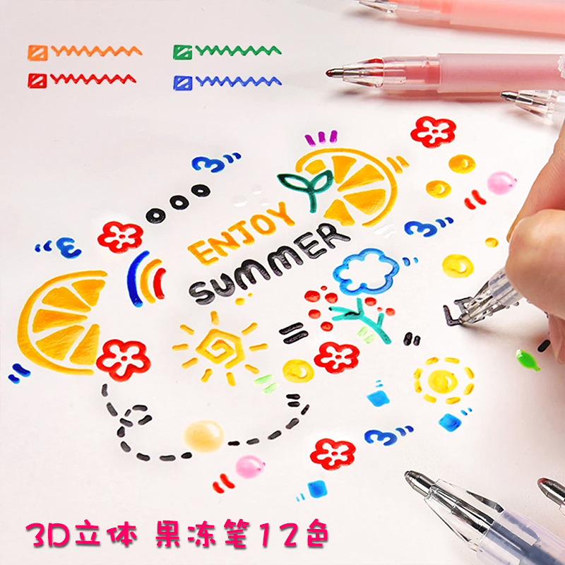 3D Three-dimensional Jelly Pen – Gel Ink Pen Set Bewertung und Preis