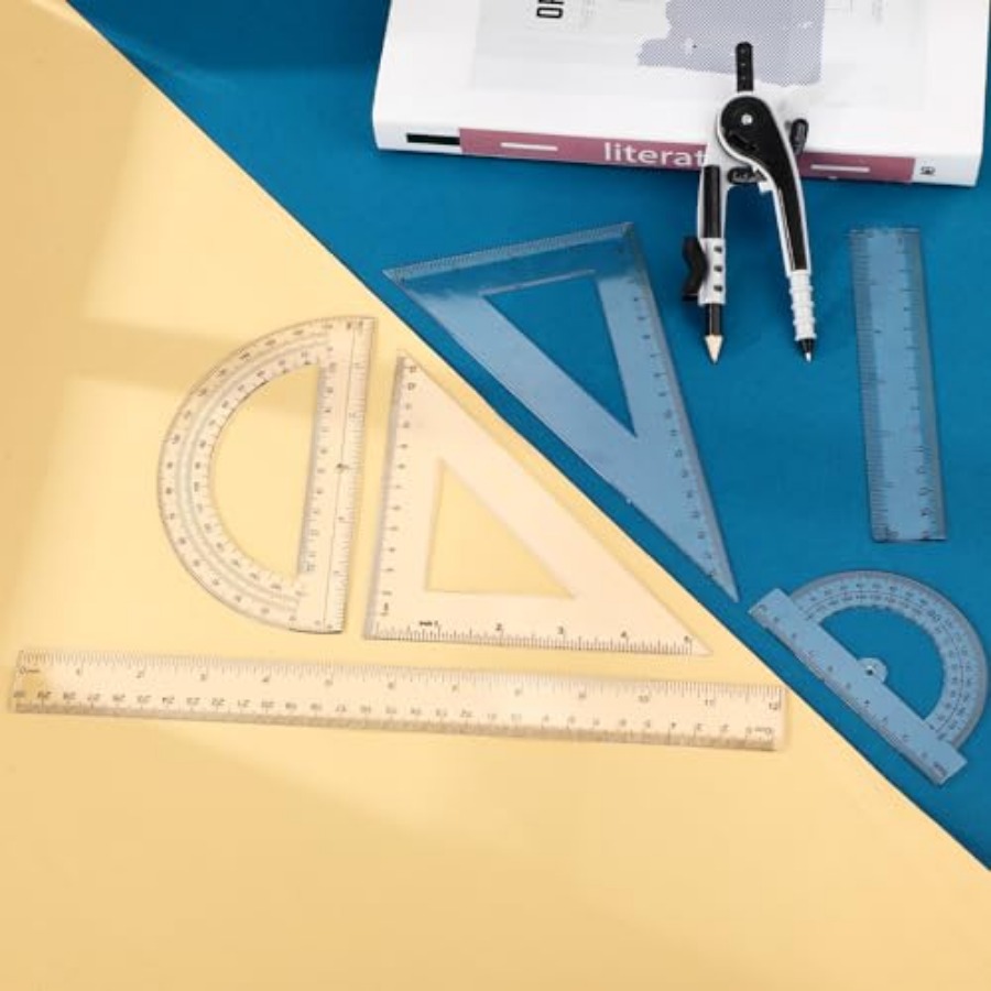 Set Plastic Geometry Math Set  – Compass Geometry Set Bewertung und Preis