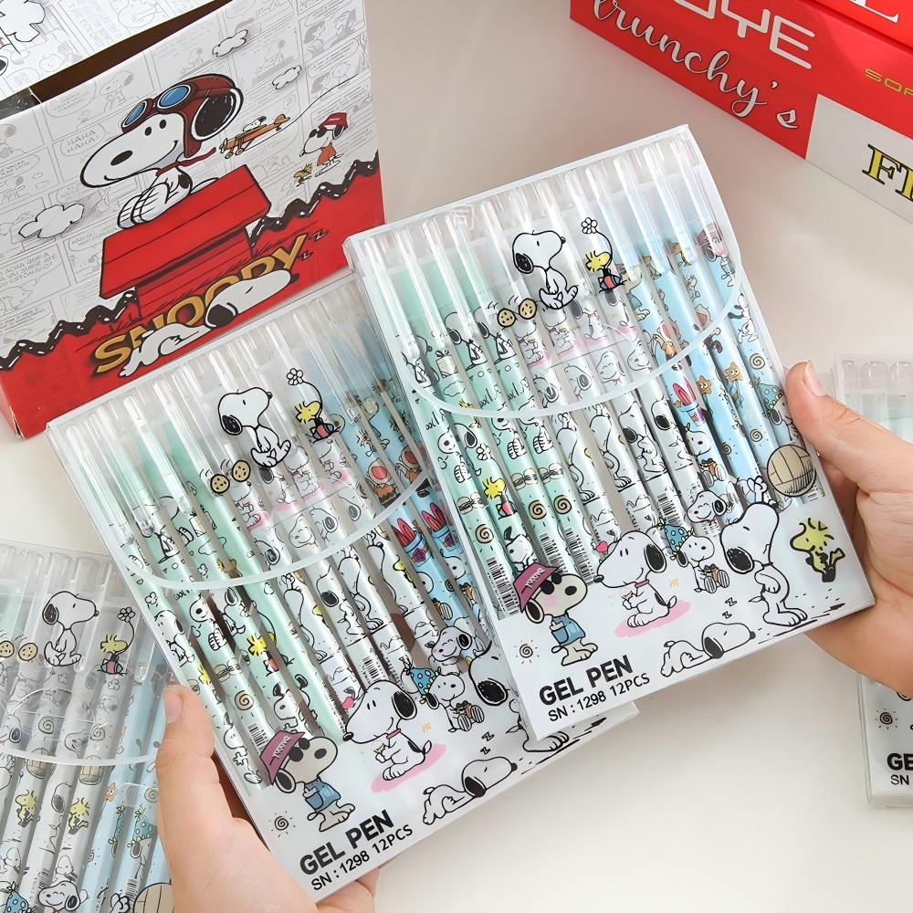 12 Pcs/Set Kawaii Snoopy Erasa – Gel Ink Pen Set Bewertung und Preis