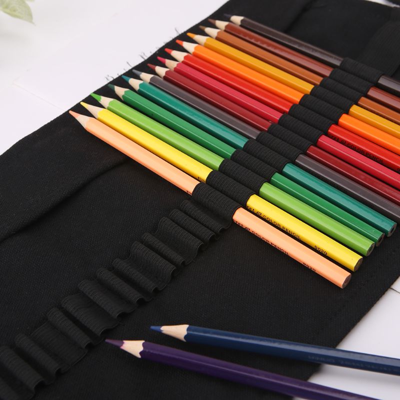 Black Color School Pencil for  – Pen Pouch Roll Bewertung und Preis