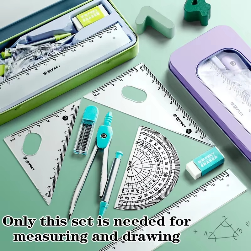 Math Geometry Set with Iron Bo – Compass Geometry Set Bewertung und Preis