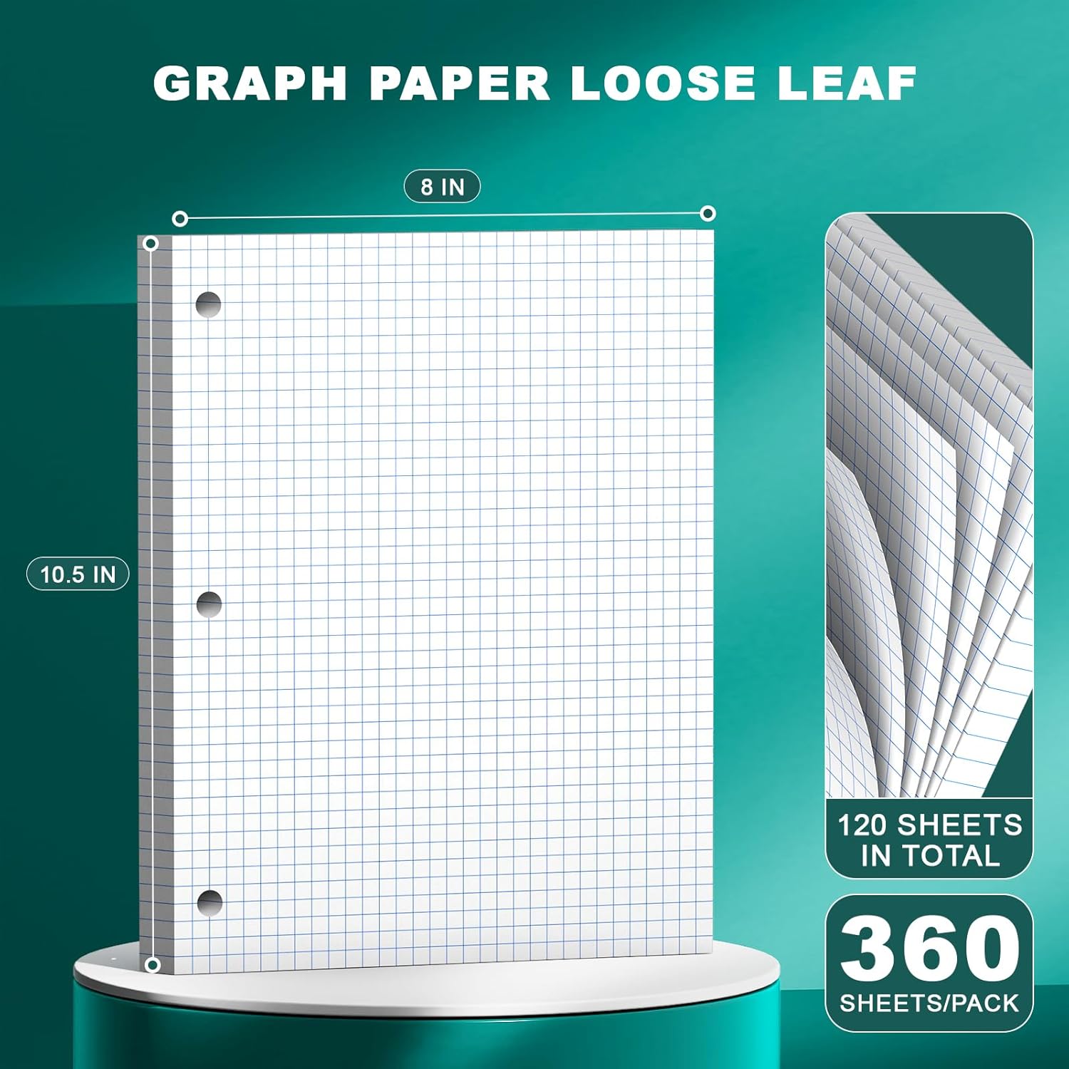 Loose Leaf Graph Paper Noteboo – Paper Punch 3 Hole Bewertung und Preis