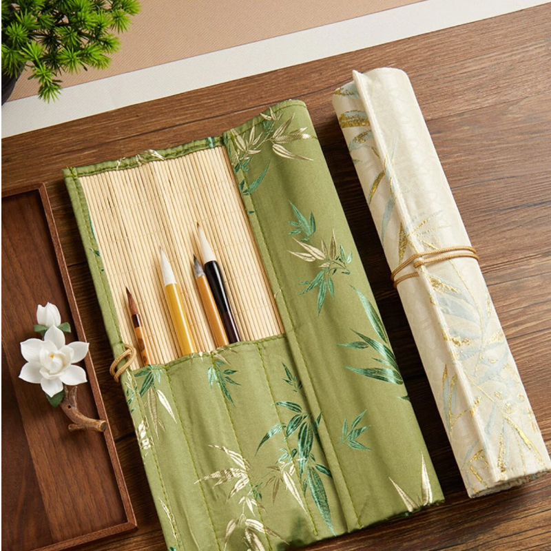 Antique Chinese Style Calligra – Pen Pouch Roll Bewertung und Preis