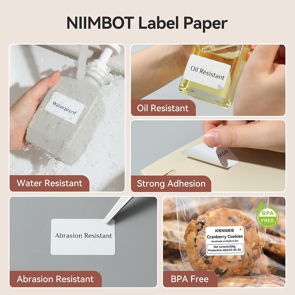 NIIMBOT Thermal Label for B1 B – Label Printer Tape Bewertung und Preis