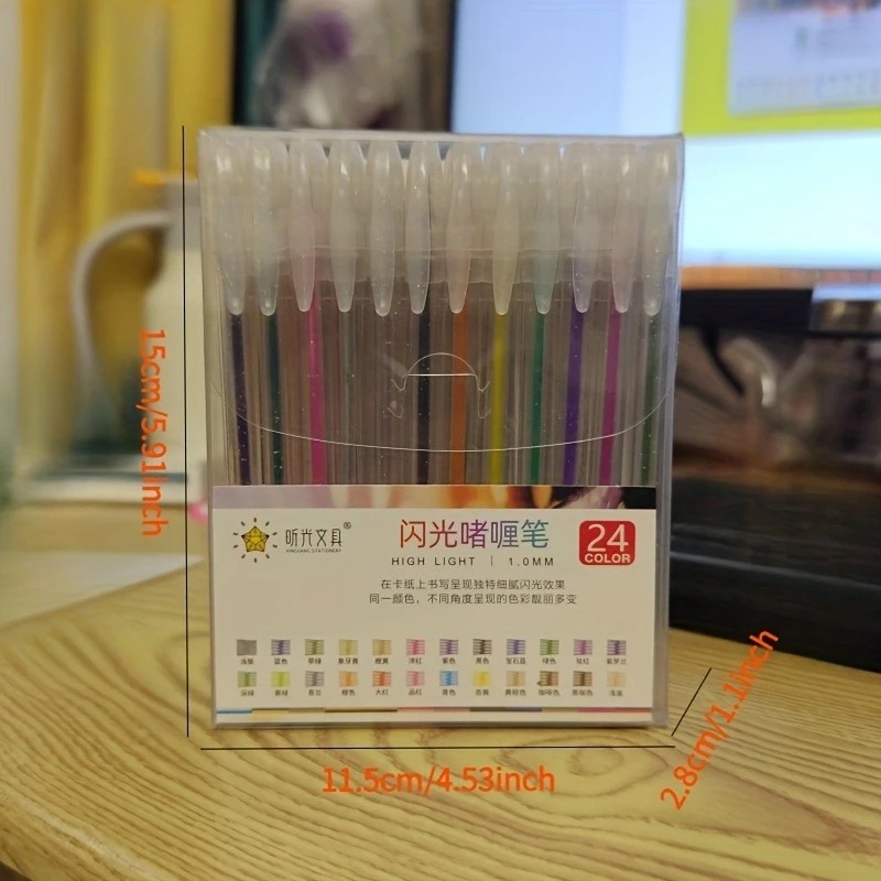 24-Color Glitter Gel Pen Set,  – Gel Ink Pen Set Bewertung und Preis