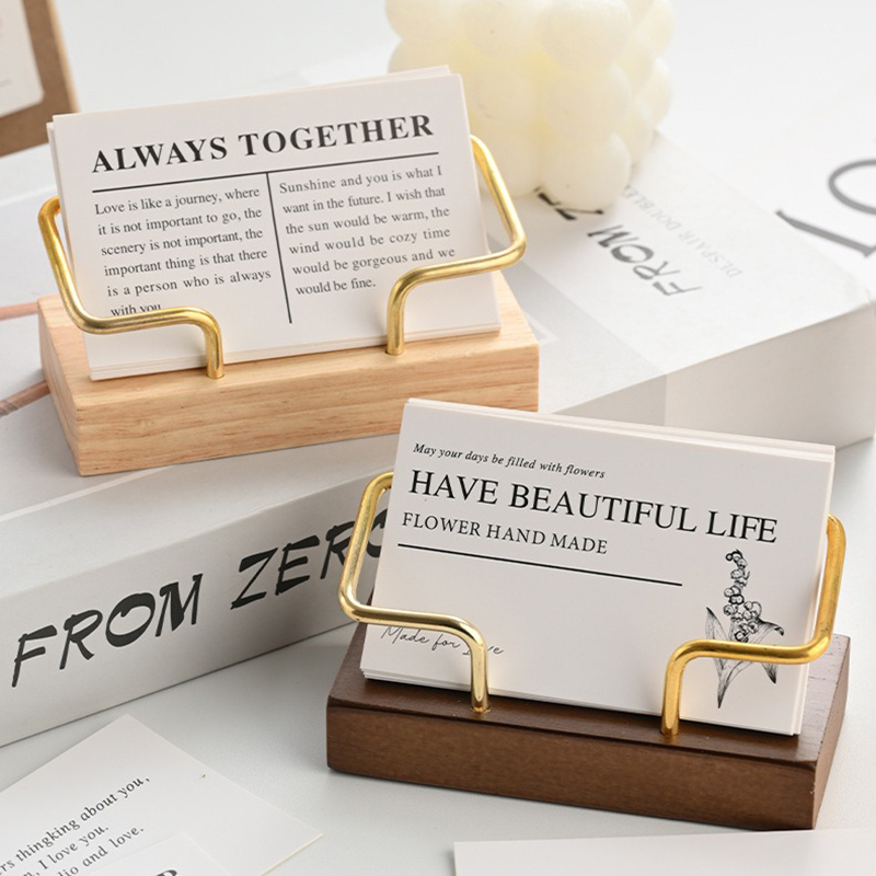 Wooden Business Card Holder Me – Desk Name Plate Bewertung und Preis
