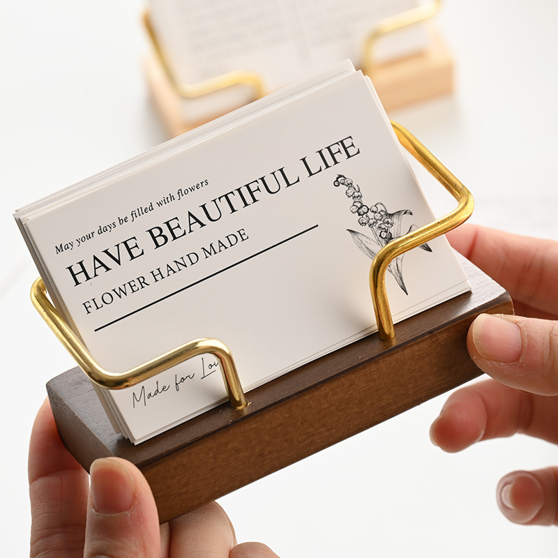 Wooden Business Card Holder Me – Desk Name Plate Bewertung und Preis