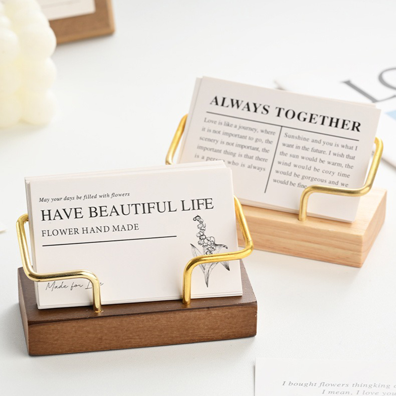 Wooden Business Card Holder Me – Desk Name Plate Bewertung und Preis