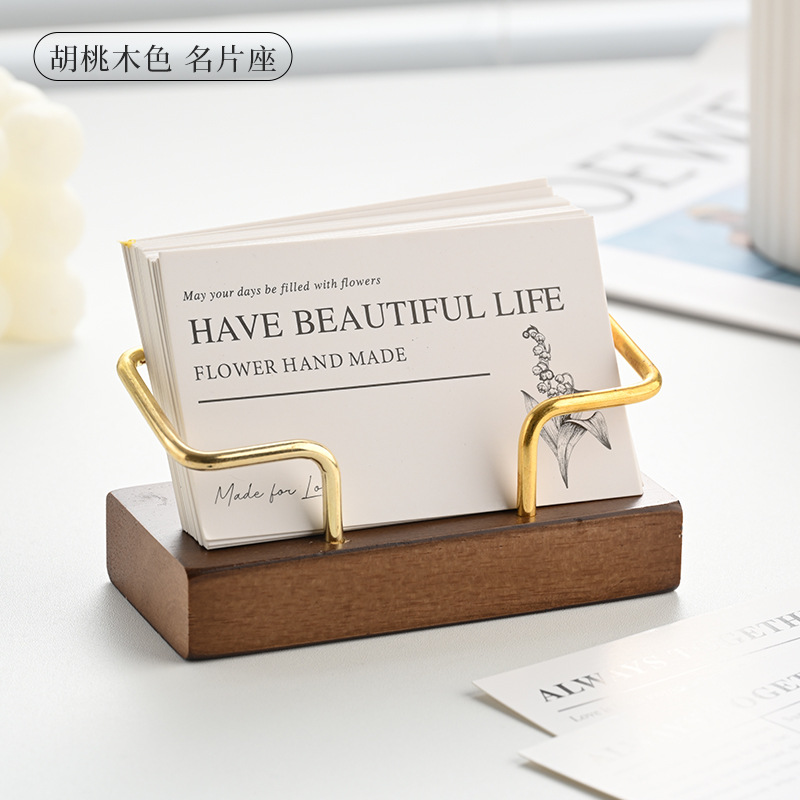 Wooden Business Card Holder Me – Desk Name Plate Bewertung und Preis