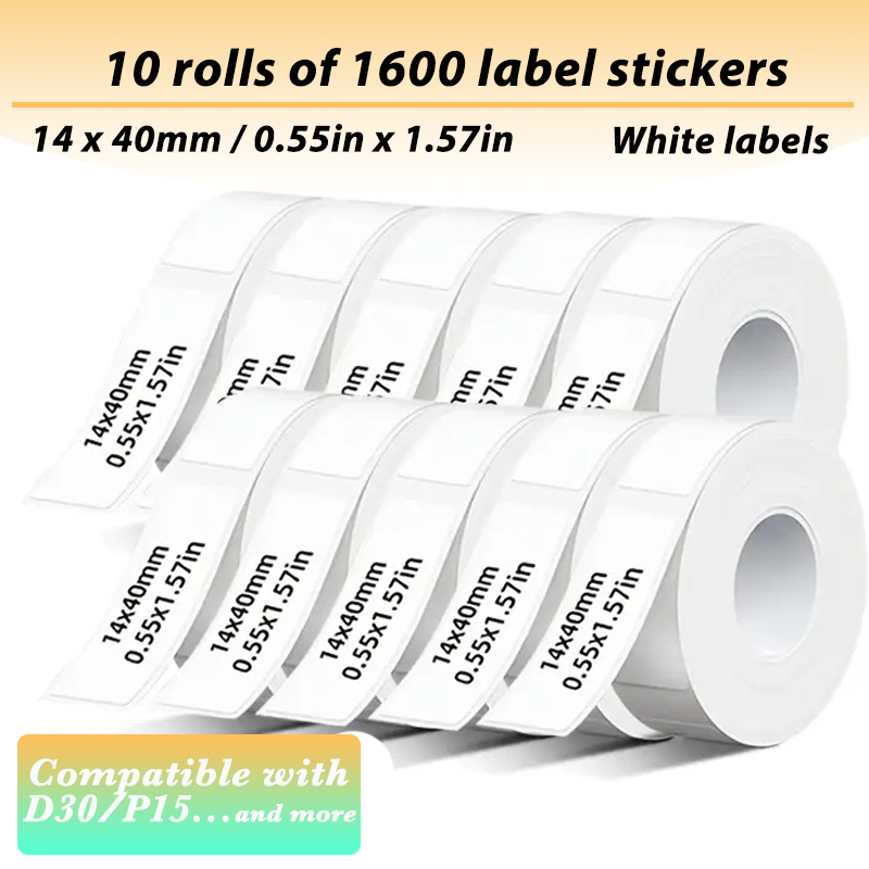10 Rolls of White Thermal Labe – Label Printer Tape Bewertung und Preis