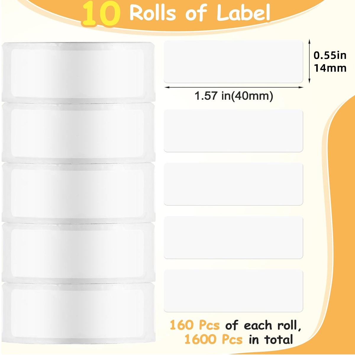 10 Rolls of White Thermal Labe – Label Printer Tape Bewertung und Preis