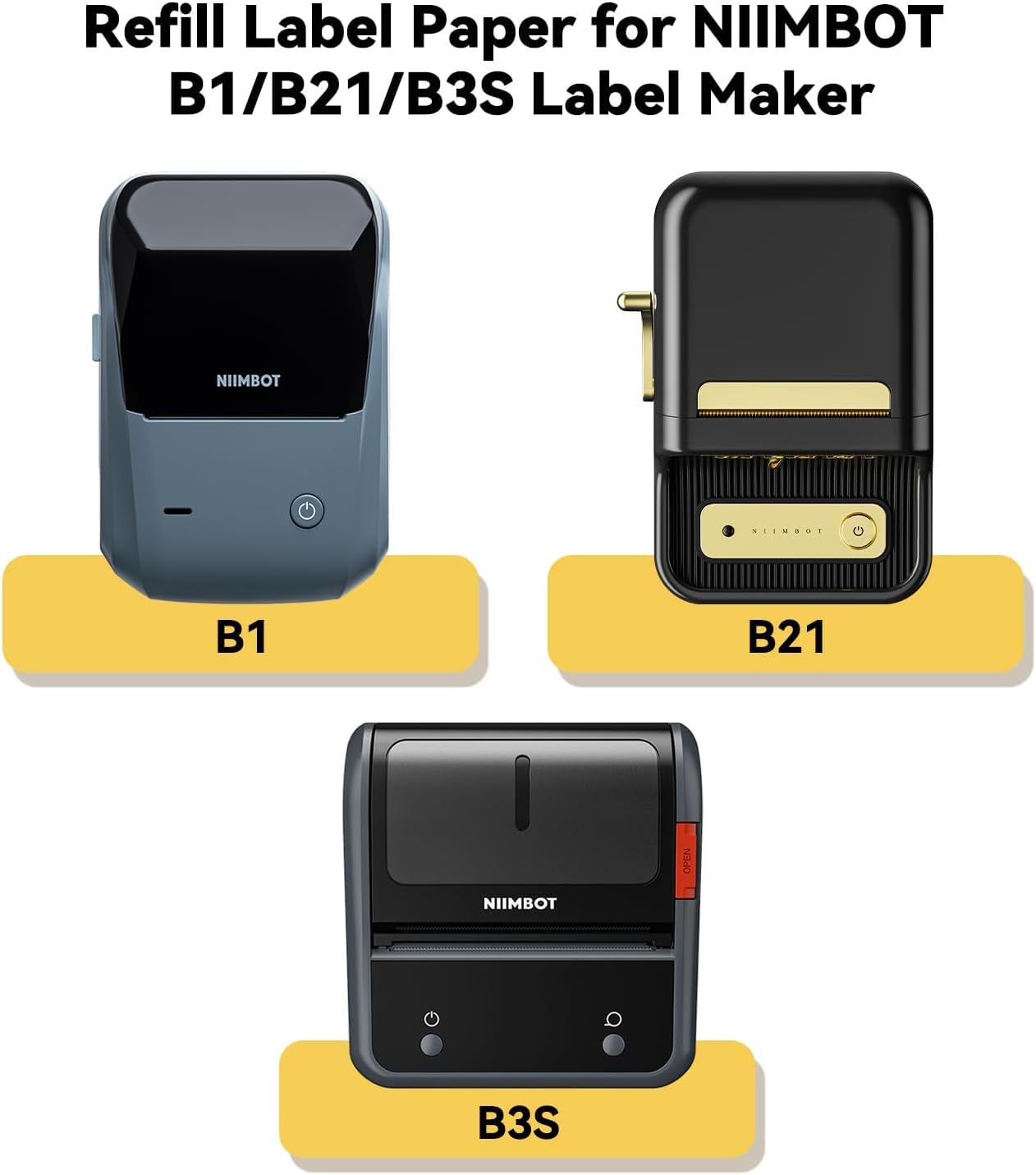 NiiMBOT B21 B1 B3S Round Label – Label Printer Tape Bewertung und Preis