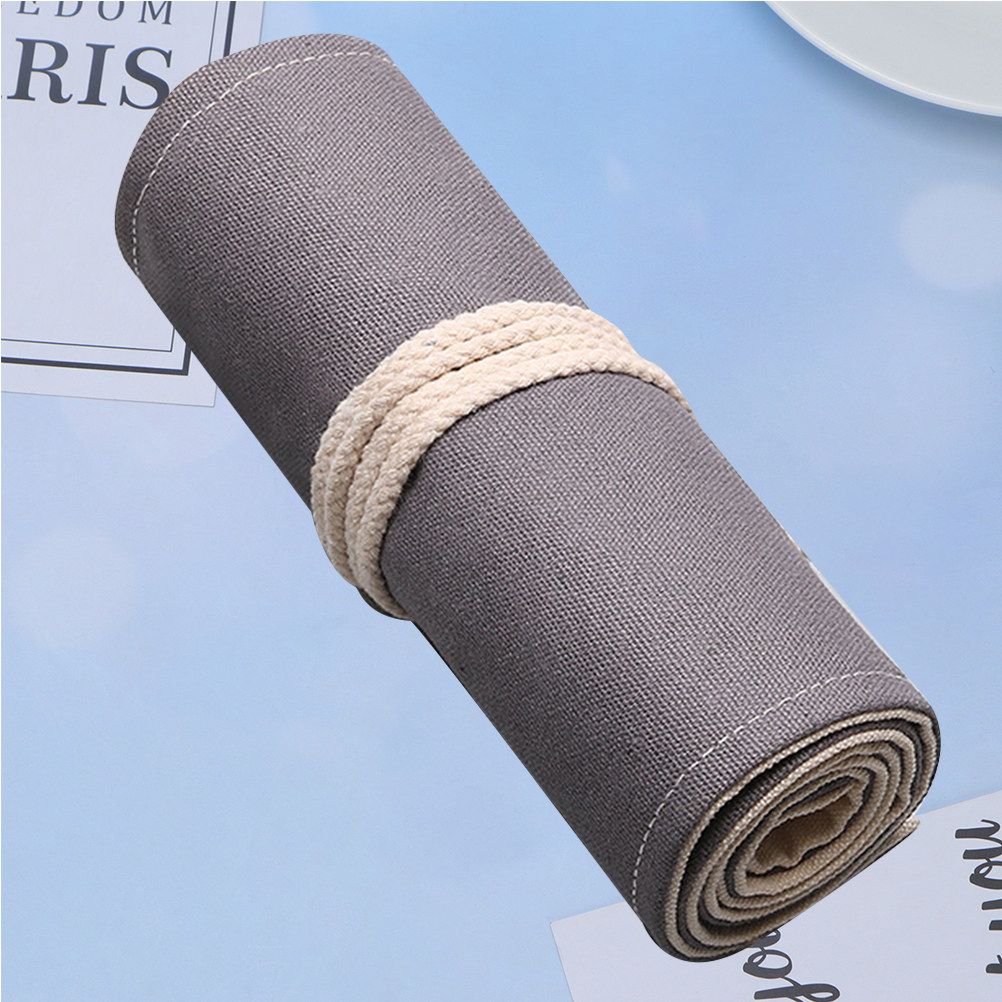 1Pcs Large Capacity Canvas Pen – Pen Pouch Roll Bewertung und Preis