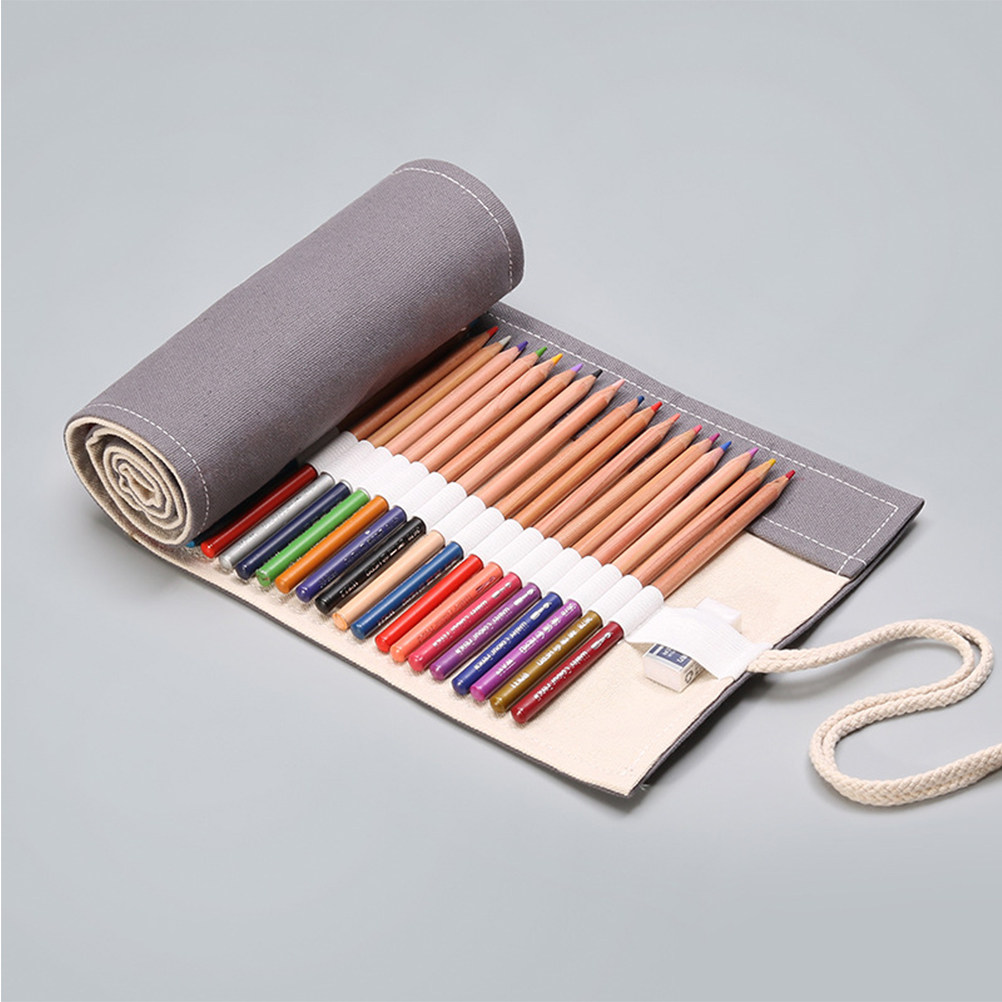 1Pcs Large Capacity Canvas Pen – Pen Pouch Roll Bewertung und Preis