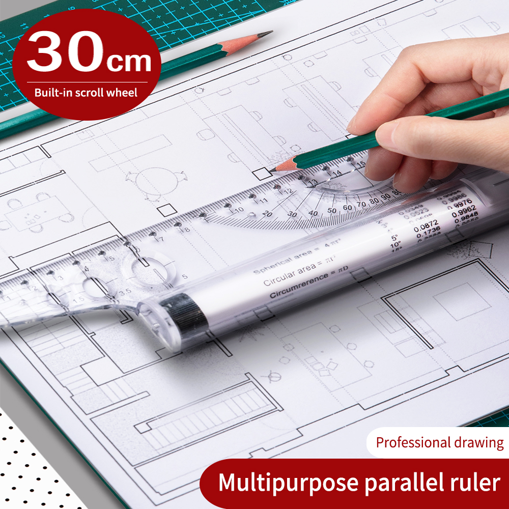 30cm Transparent Parallel Roll – Ruler Set Transparent Bewertung und Preis