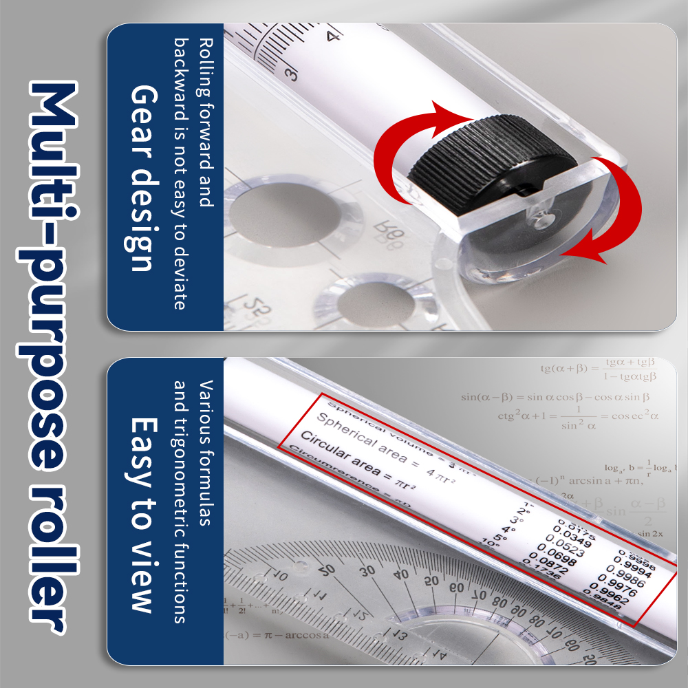 30cm Transparent Parallel Roll – Ruler Set Transparent Bewertung und Preis