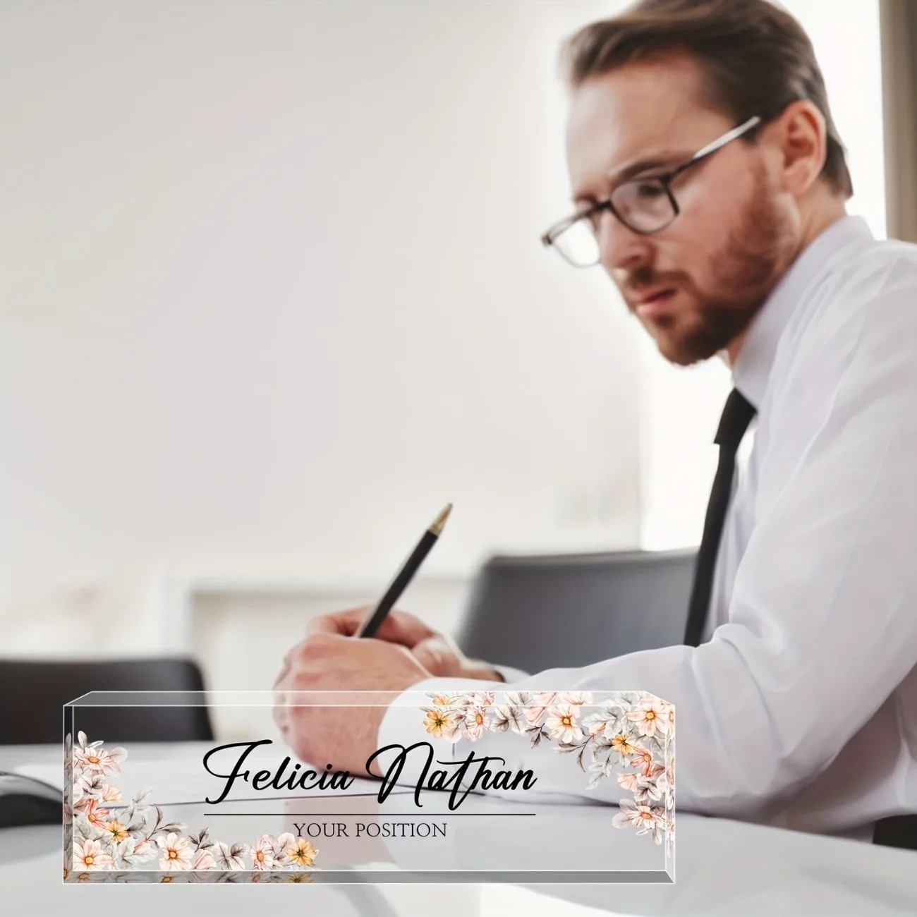 [2D Flat] Custom Acrylic Desk  – Desk Name Plate Bewertung und Preis