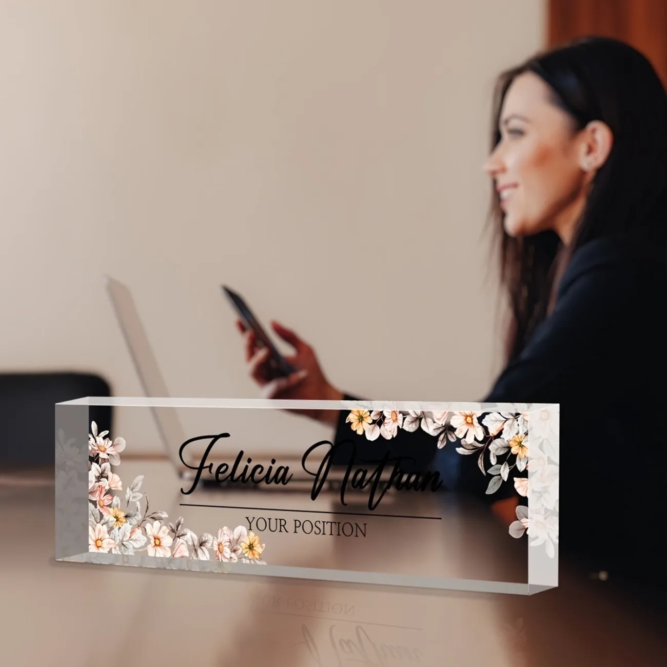 [2D Flat] Custom Acrylic Desk  – Desk Name Plate Bewertung und Preis