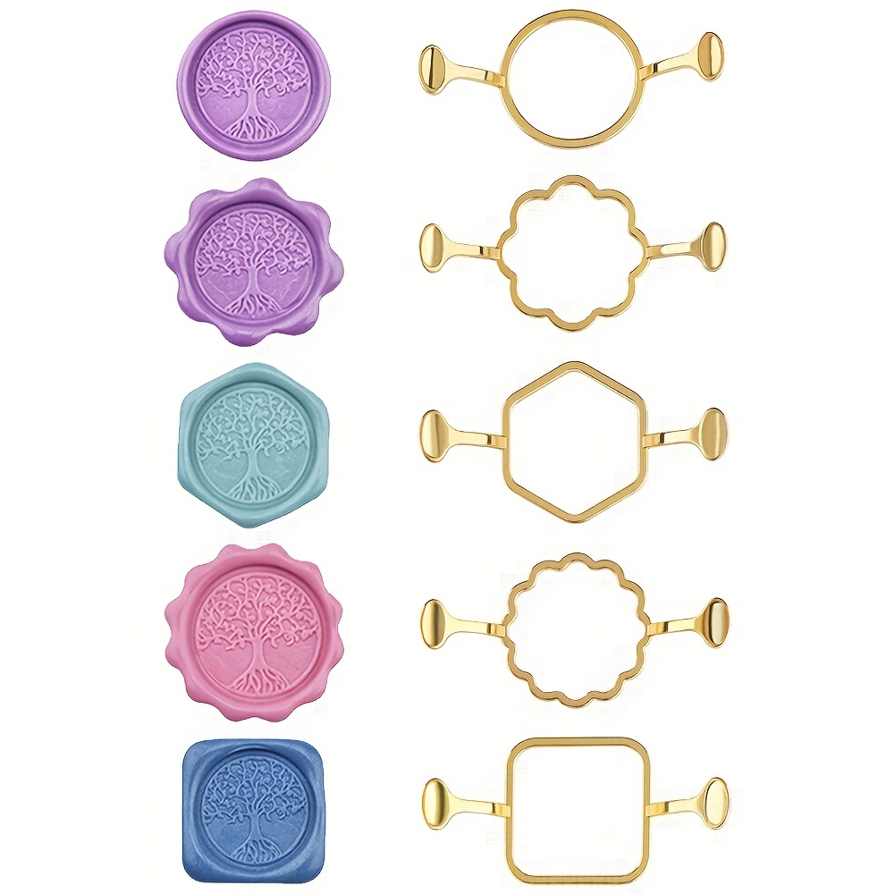 5-Pack Hexagon Square Metal Wa – Wax Seal Stamp Kit Bewertung und Preis