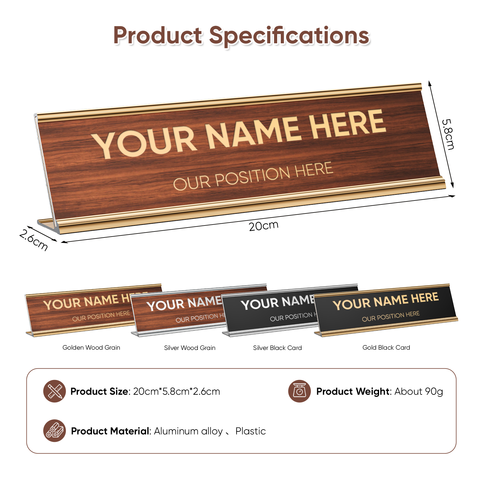 Free Personalized Custom Offic – Desk Name Plate Bewertung und Preis