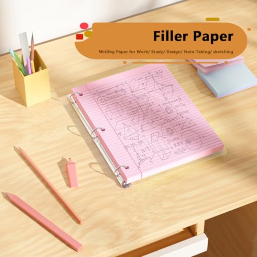 Loose Leaf Paper 00 Sheets Col – Paper Punch 3 Hole Bewertung und Preis