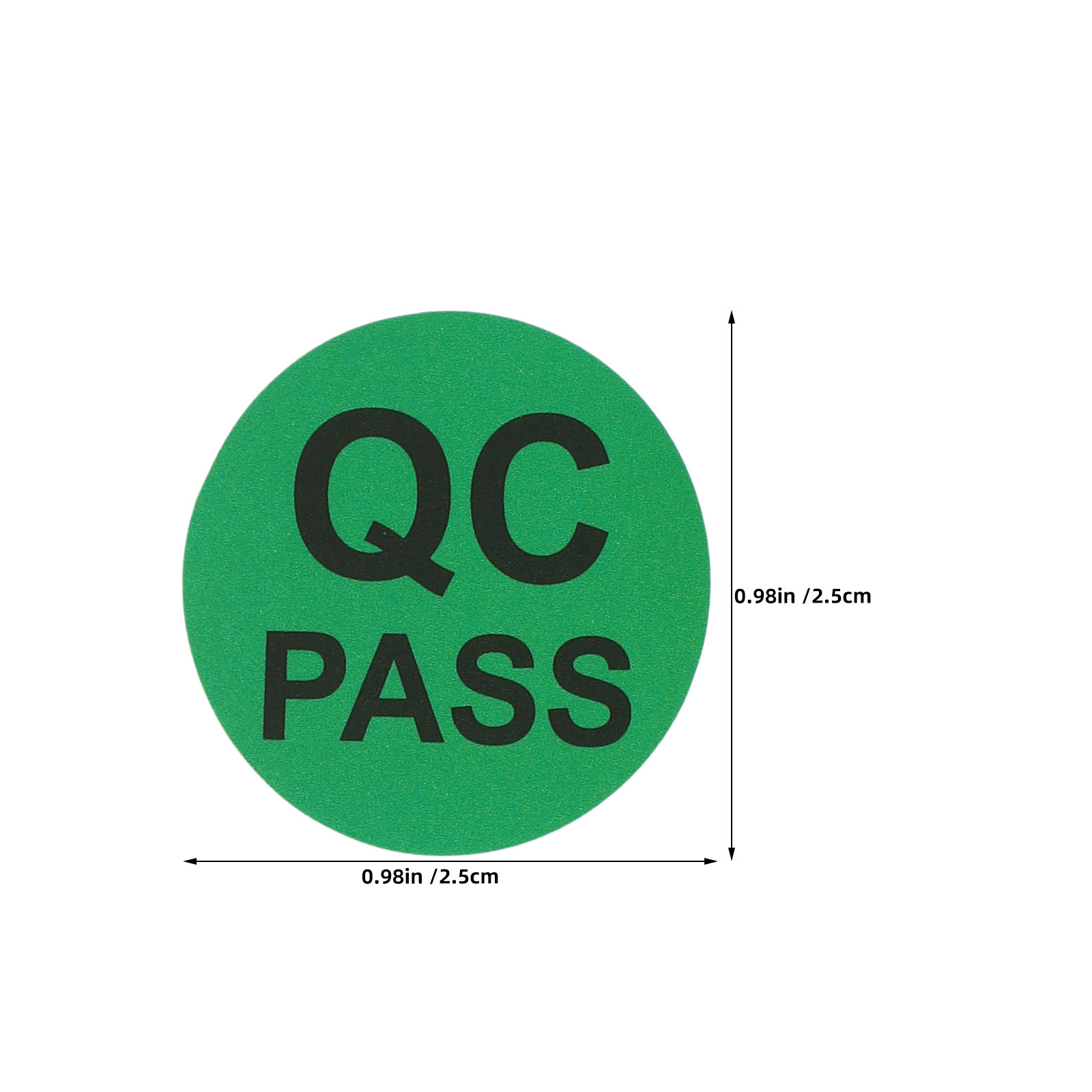 5 Rolls Round Adhesive Qc Pass – Sticker Label Roll Bewertung und Preis