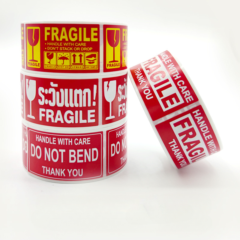 250Paste/Roll Fragile English  – Sticker Label Roll Bewertung und Preis
