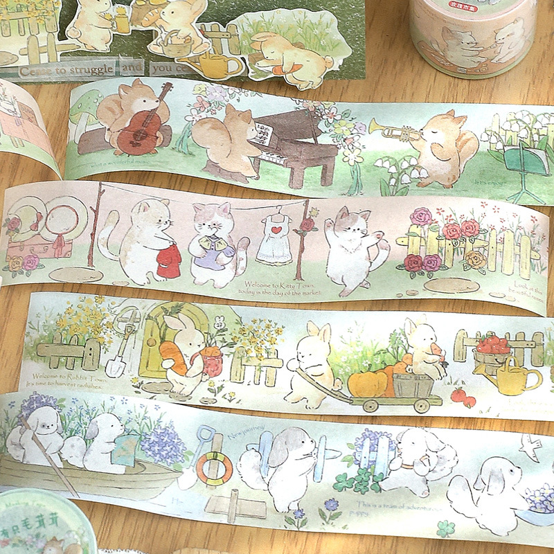 3cm*3m Kawaii Cartoon Washi ta – Label Printer Tape Bewertung und Preis