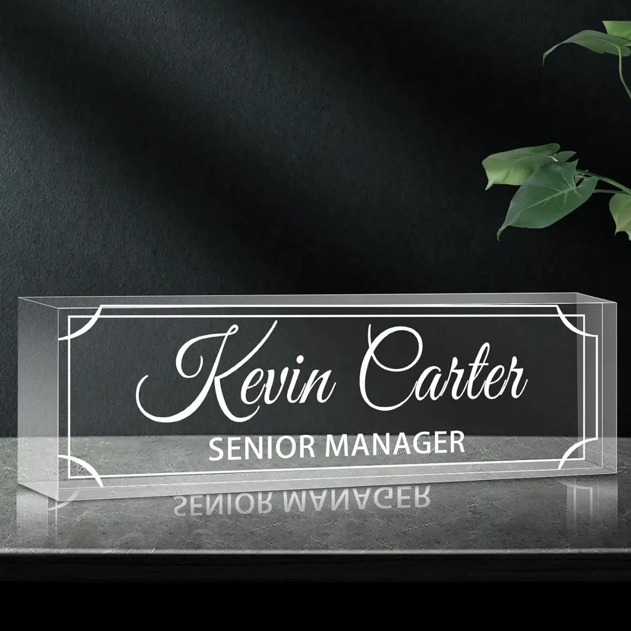 Personalized Acrylic Desk Name – Desk Name Plate Bewertung und Preis
