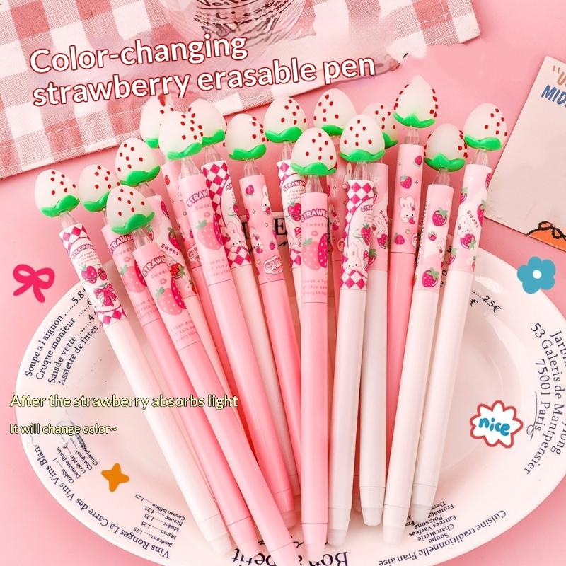 Strawberry Design Erasable Gel – Gel Ink Pen Set Bewertung und Preis