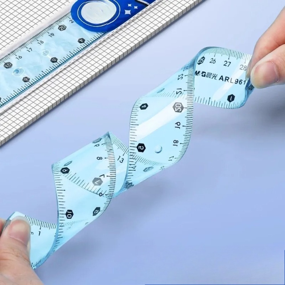1/3pcs Transparent Soft Ruler, – Ruler Set Transparent Bewertung und Preis