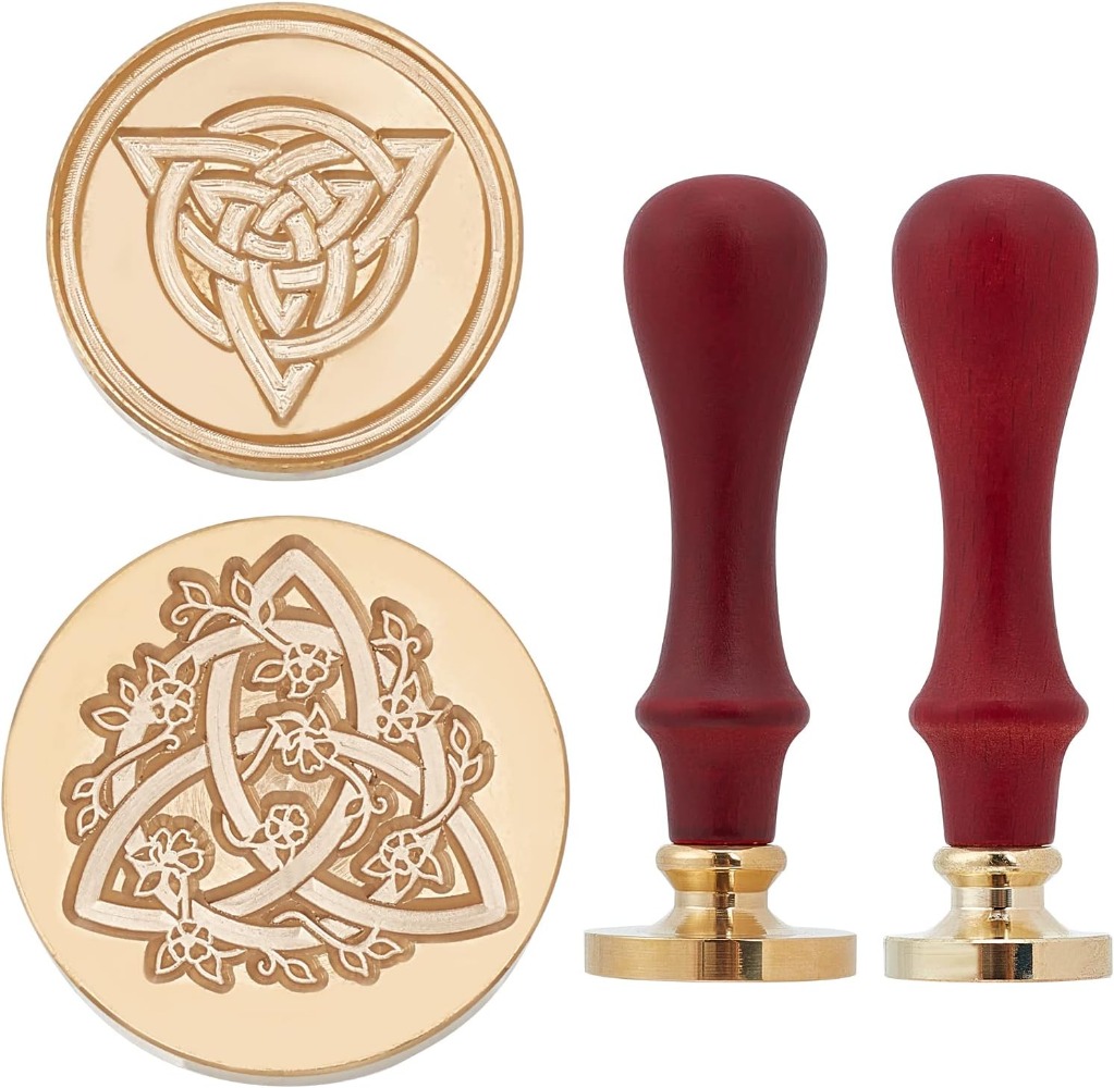 2 Set Celtic Knot Wax Seal Sta – Wax Seal Stamp Kit Bewertung und Preis