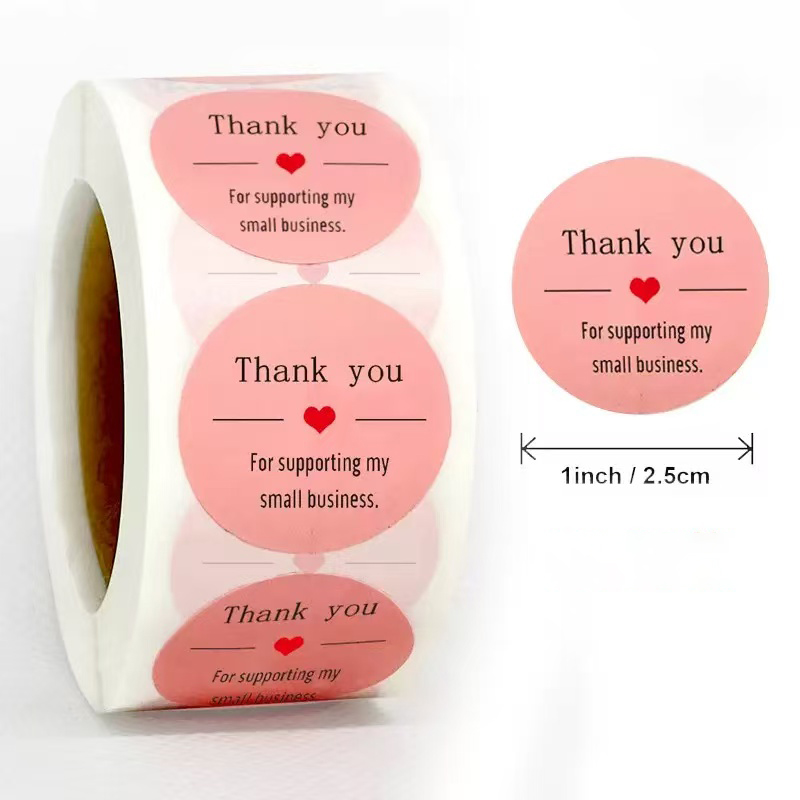 Thank You for Supporting My Sm – Sticker Label Roll Bewertung und Preis
