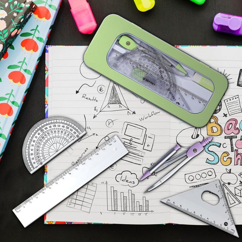 Protractor And Compass Set Mat – Compass Geometry Set Bewertung und Preis