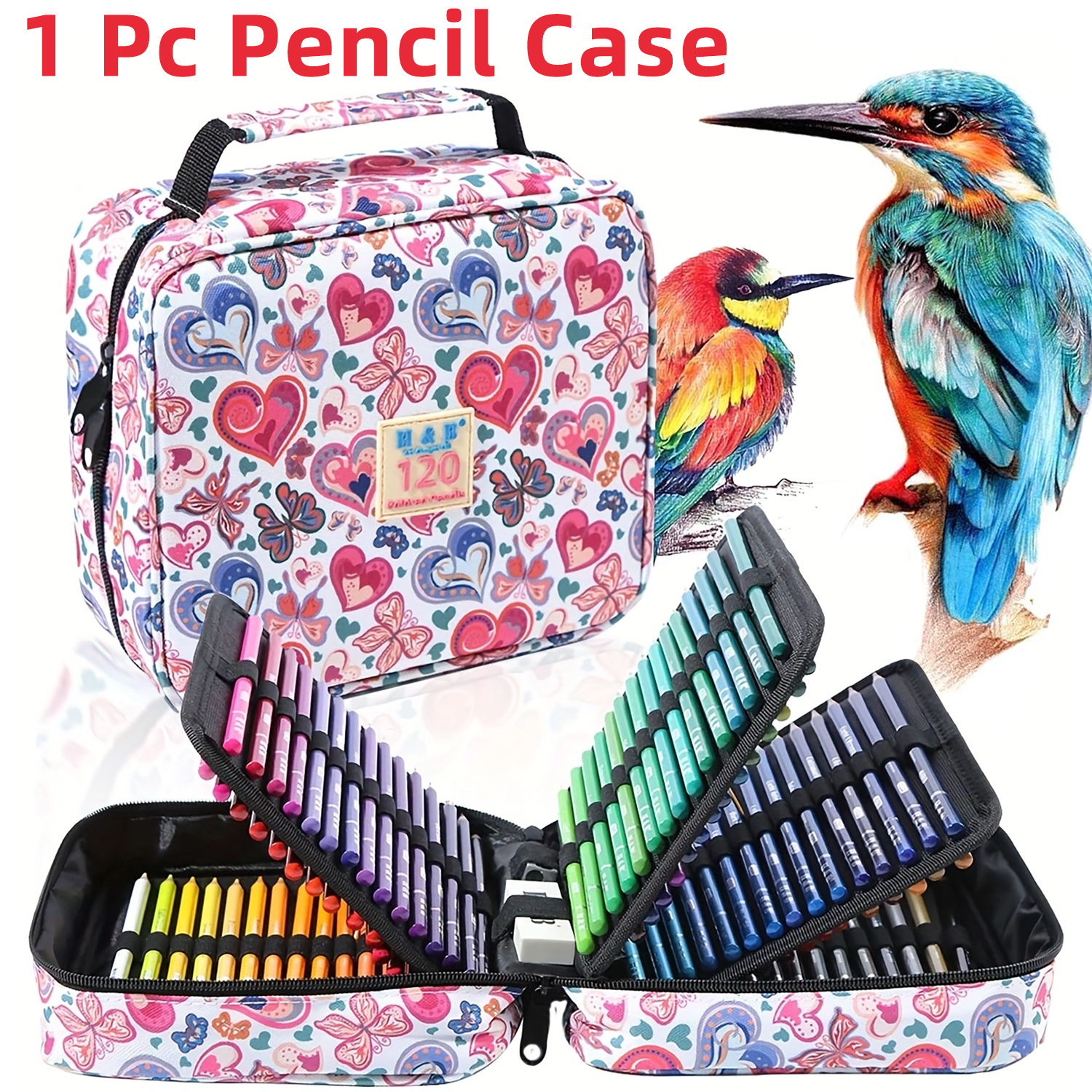 1pc Colored Pencil Case 50/72/ – Pen Pouch Roll Bewertung und Preis