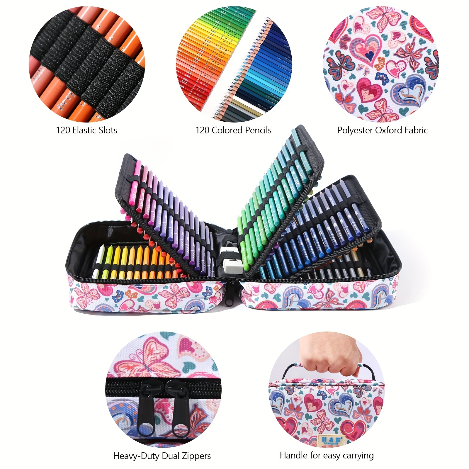 1pc Colored Pencil Case 50/72/ – Pen Pouch Roll Bewertung und Preis