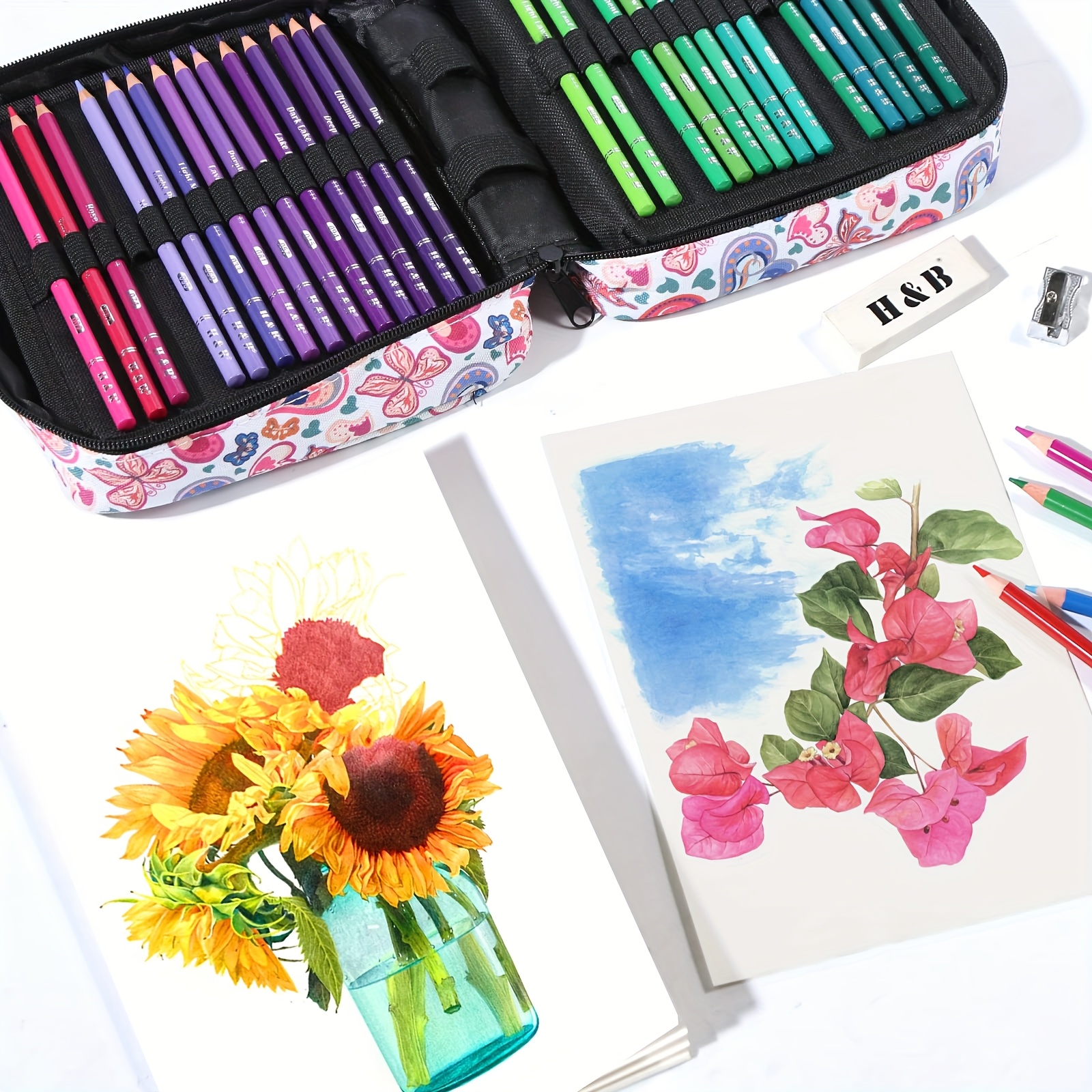 1pc Colored Pencil Case 50/72/ – Pen Pouch Roll Bewertung und Preis