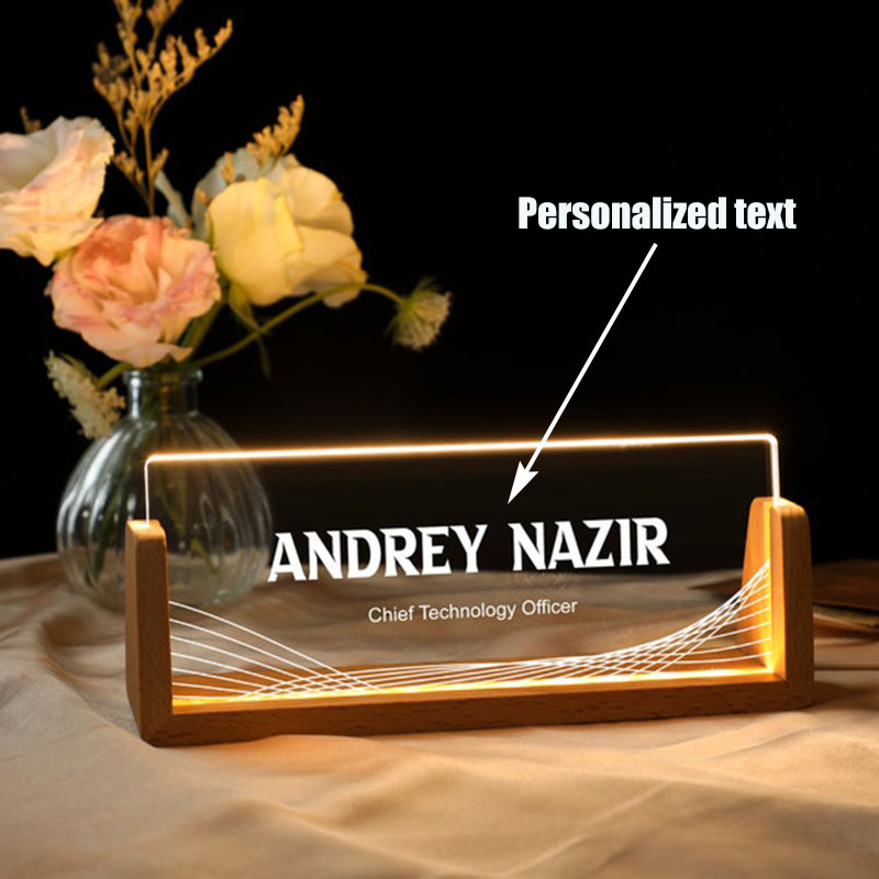 Customizable Personalized Ligh – Desk Name Plate Bewertung und Preis