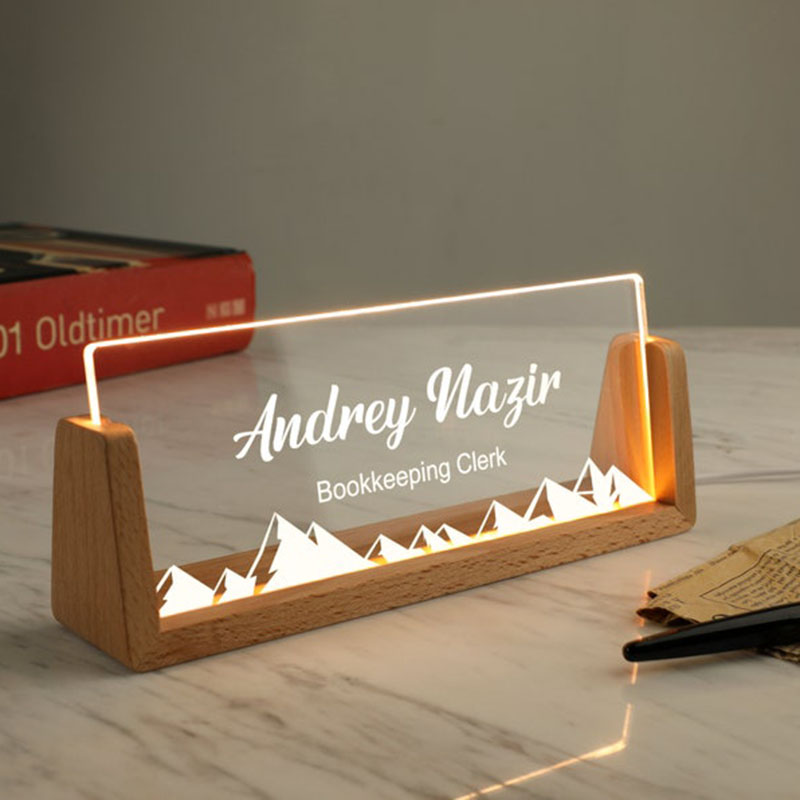 Customizable Personalized Ligh – Desk Name Plate Bewertung und Preis