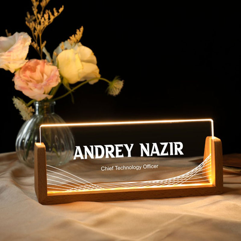 Customizable Personalized Ligh – Desk Name Plate Bewertung und Preis