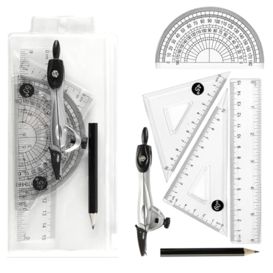 Protractor and Compass Set wit – Compass Geometry Set Bewertung und Preis